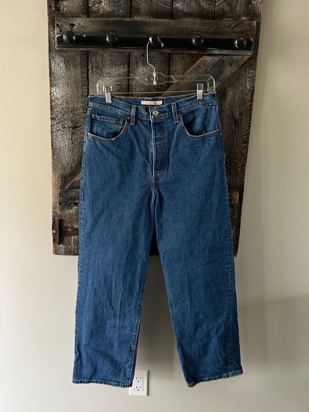 Women's Levi's Ribcage Straight Ankle Stone Wash Jeans